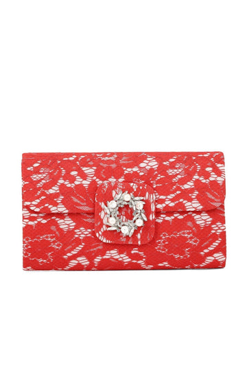 Fancy Clutch B21547-Red