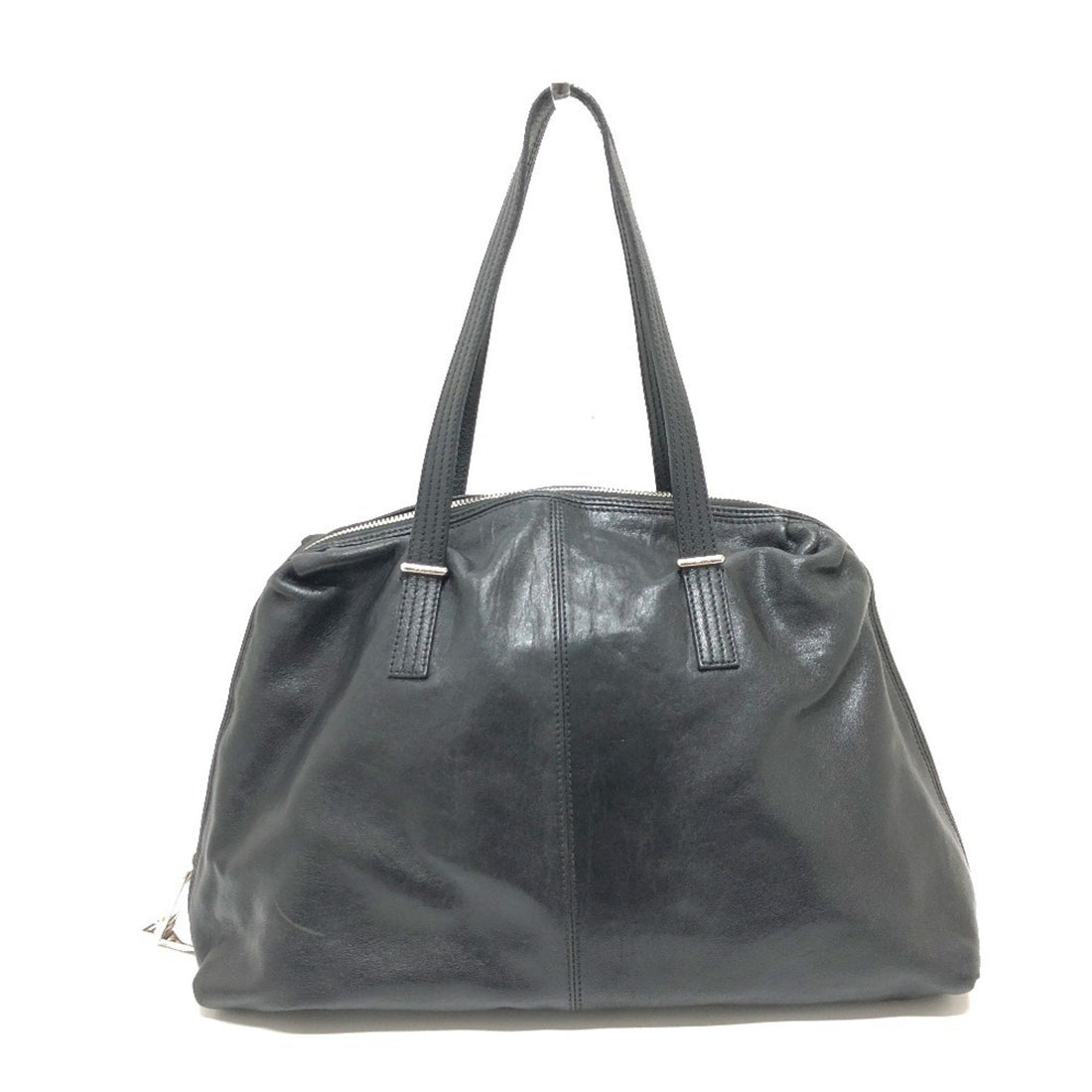 Fendi Zucca  Leather Boston Bag Handbag Tote Bag ()