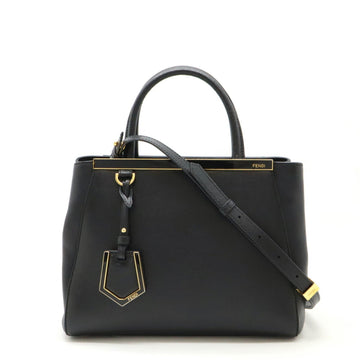 Fendi 2Jours  Leather Handbag Shoulder Bag Tote Bag ()