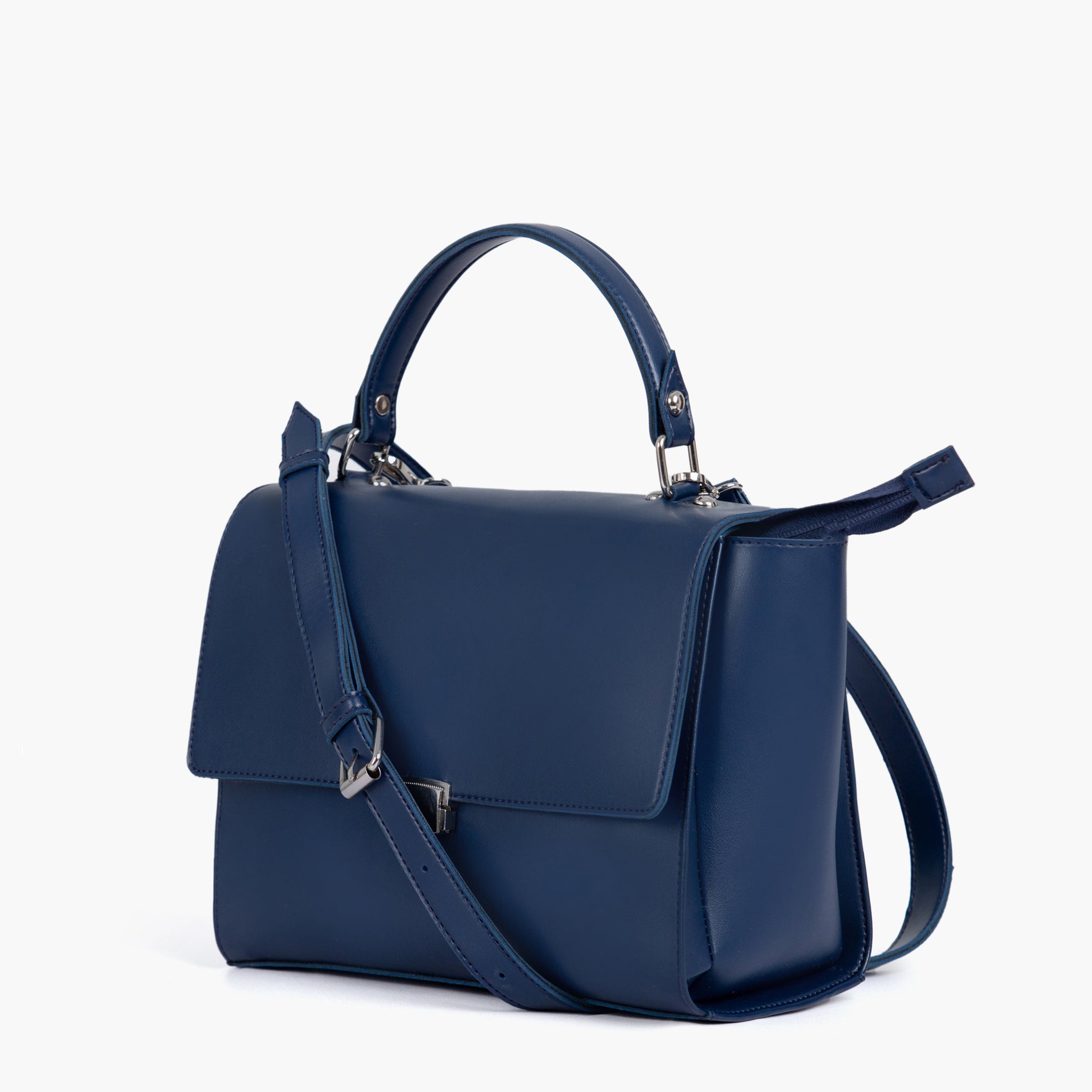 Blue mini messenger bag